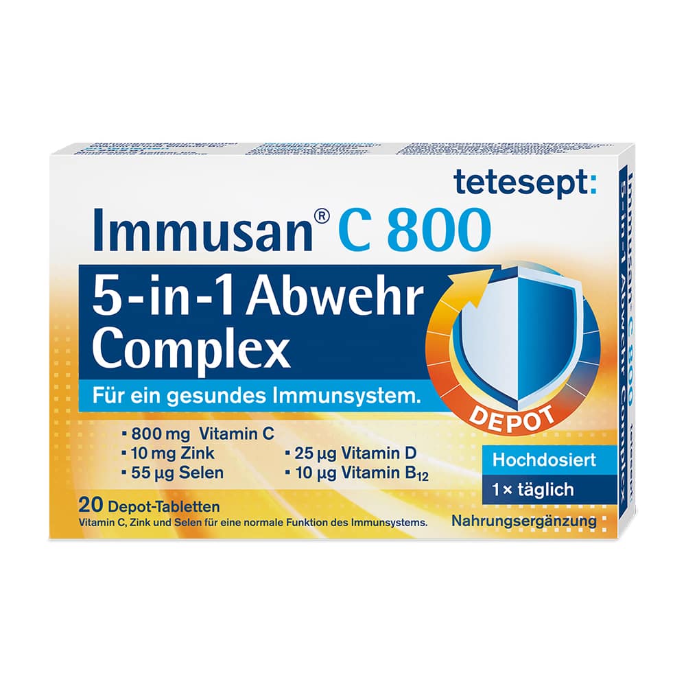 Tetesept Immusan C 800 Depot Complex Tabletten 20 St Tabletten