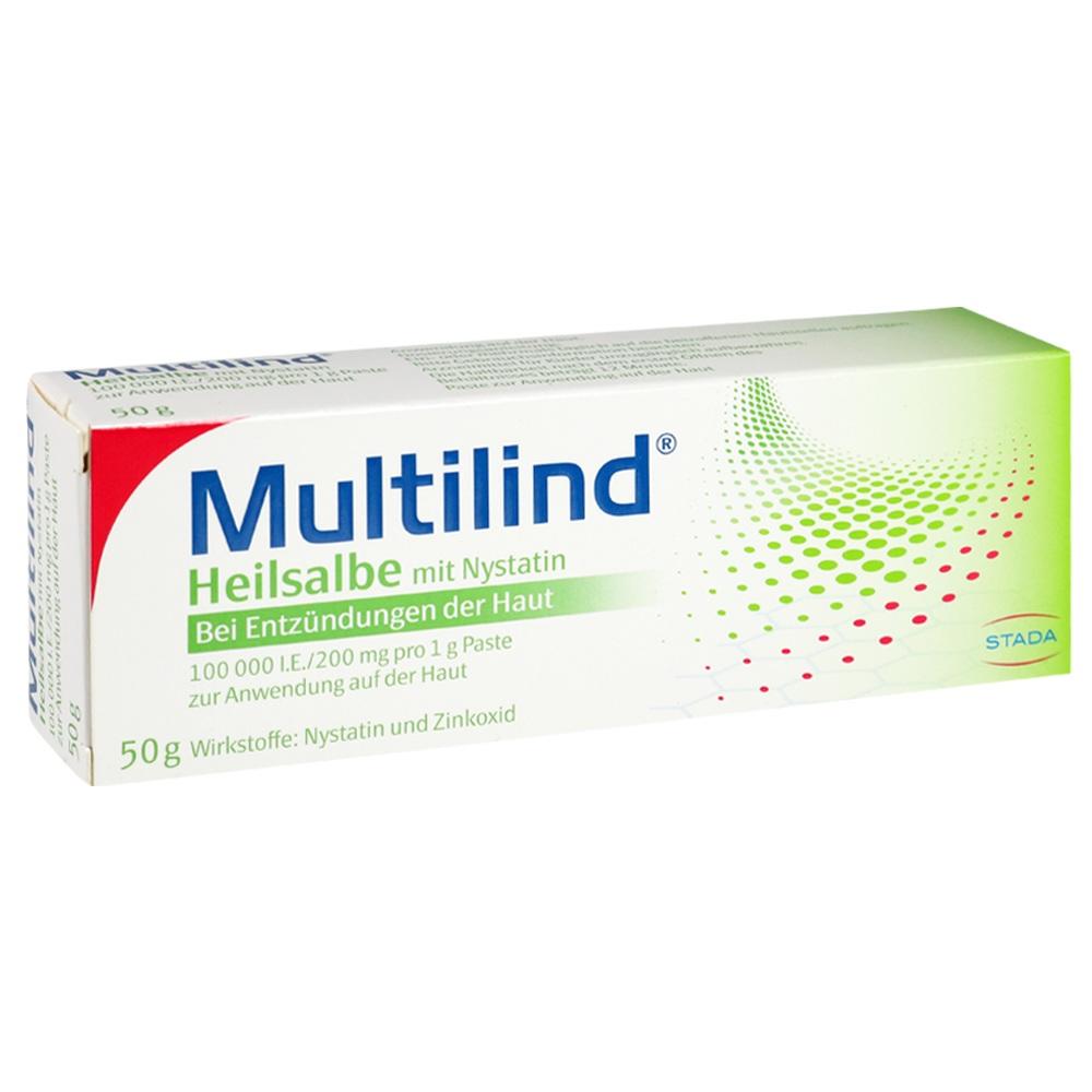Multilind HEILSALBE mit Zinkoxid und Nystatin 50 g Paste