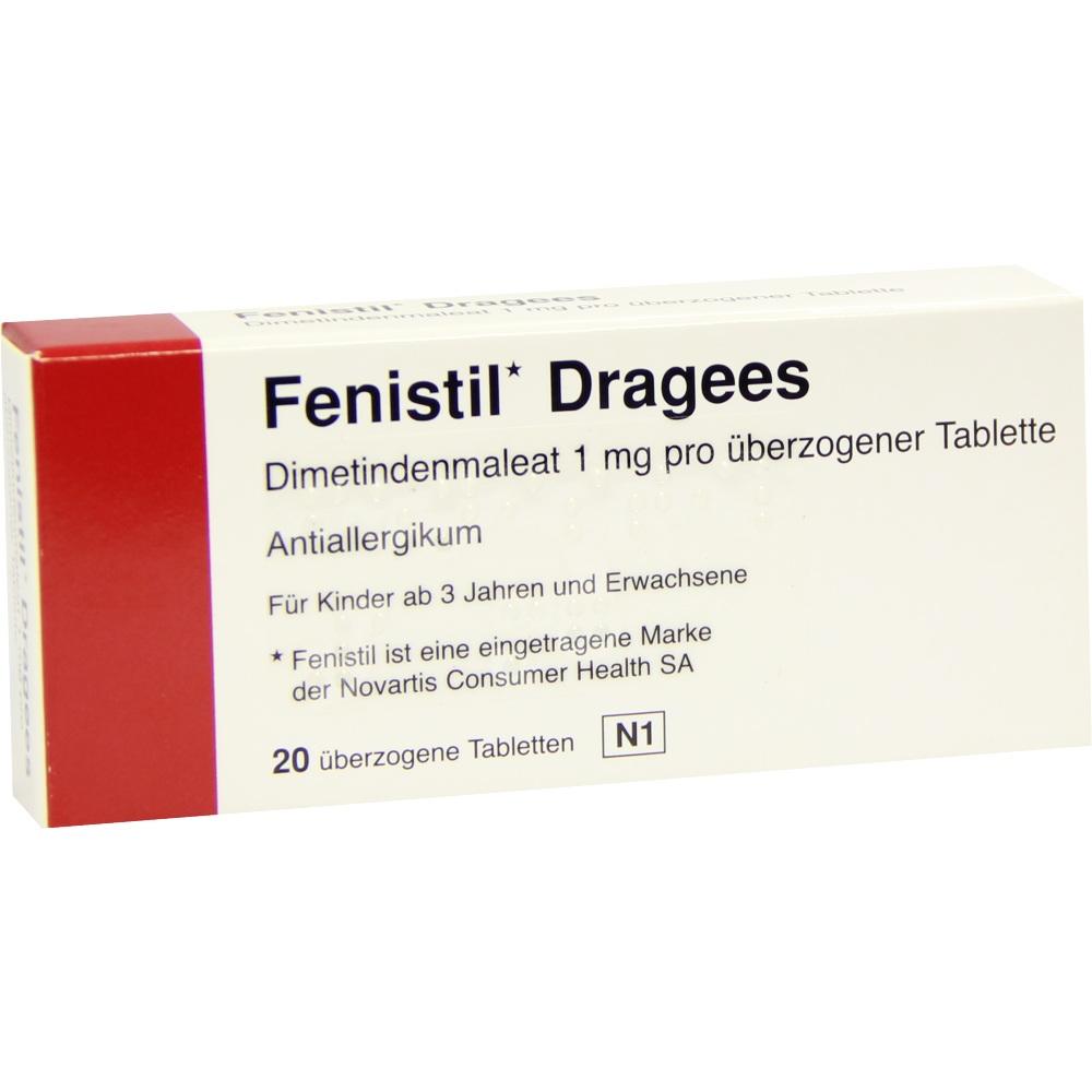 Fenistil Dragees 20 St Überzogene Tabletten