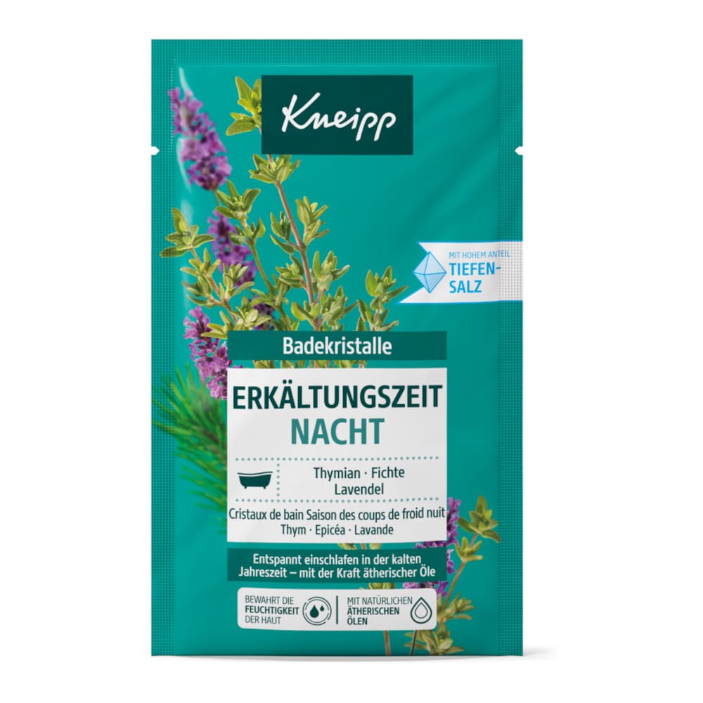 Kneipp Badekristalle ERKÄLTUNGSZEIT NACHT 60 g Salz