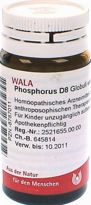 Phosphorus D8 Globuli 20 g Globuli