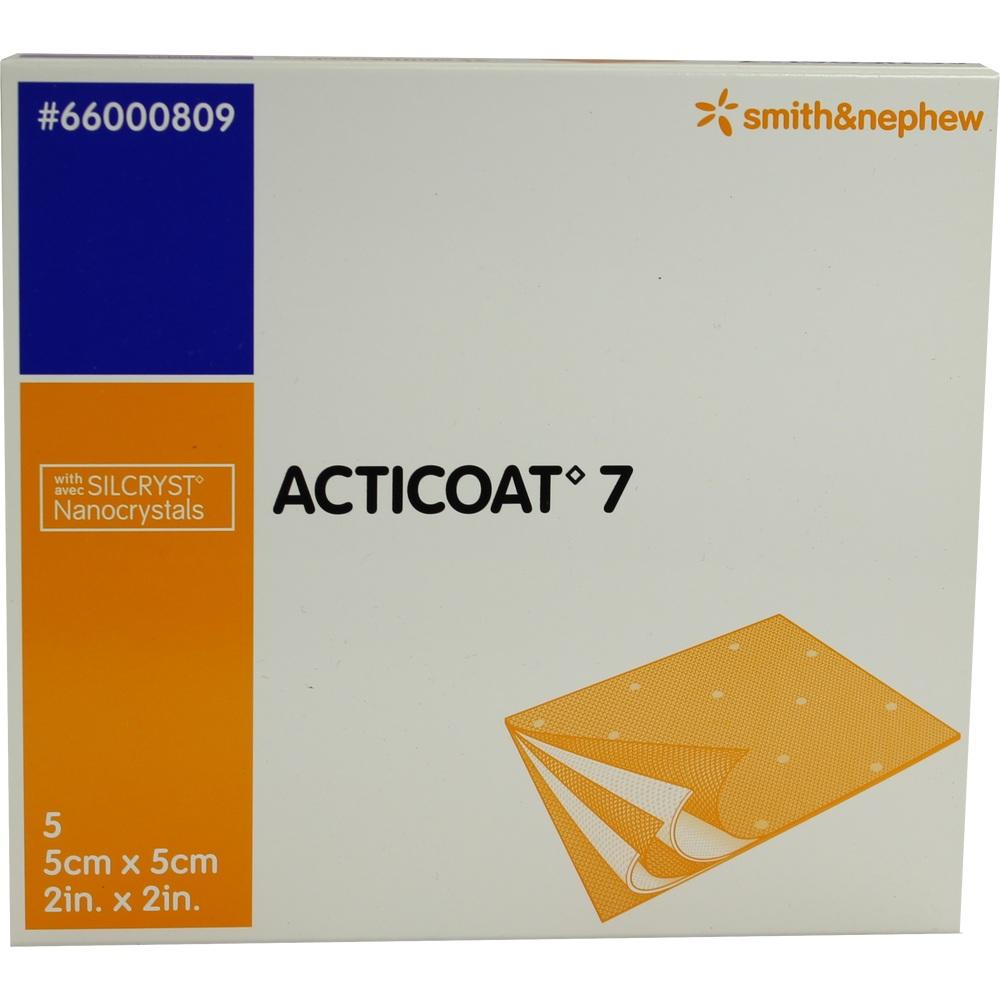 ACTICOAT 7 5x5 cm antimikrob.Wundaufl.7-Tage 5 St Kompressen