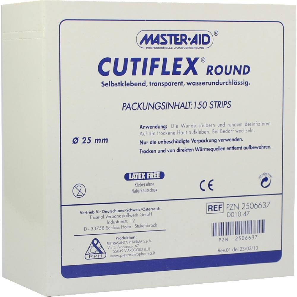 CUTIFLEX Folien-Pflaster round 25 mm Master Aid 150 St Pflaster