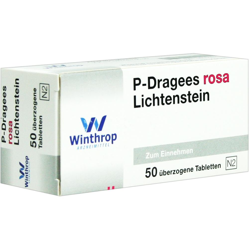 P DRAGEES rosa 50 St Überzogene Tabletten