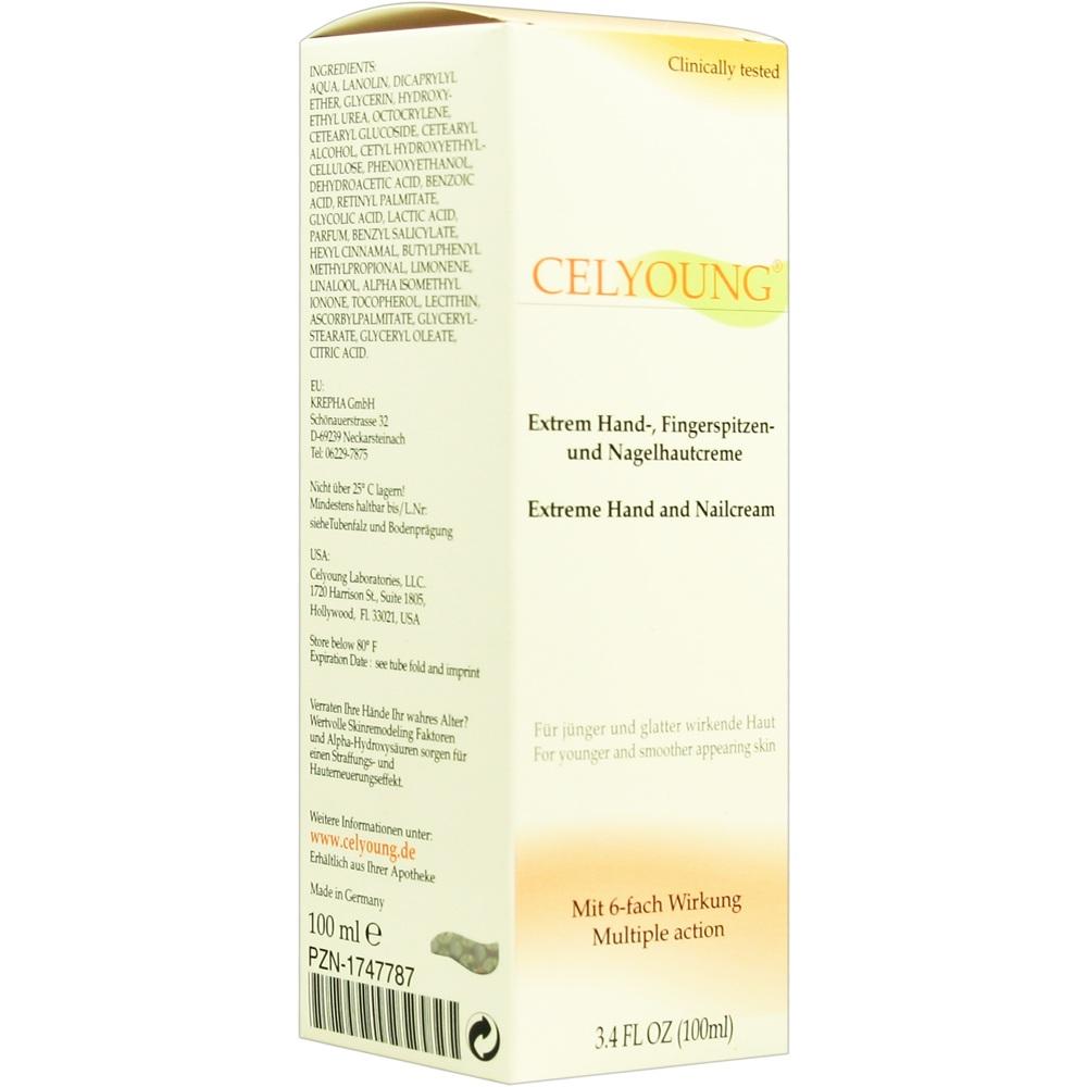 CELYOUNG Extrem Hand Fingersp.+Nagelhaut Creme 100 ml Creme
