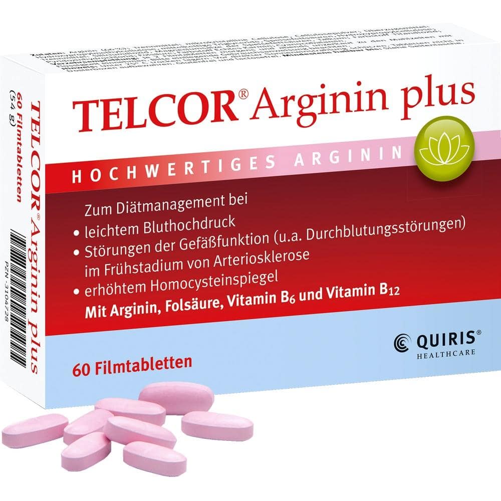 TELCOR Arginin plus  60 St Filmtabletten