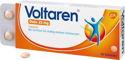 Voltaren Dolo 25mg 10 St Überzogene Tabletten
