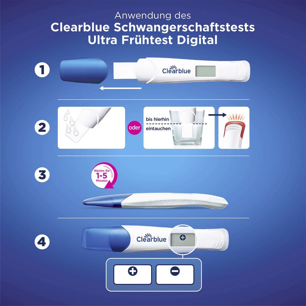 Clearblue Schwangerschaftstest Triple-Check Ultra Frühtest 3 St Test