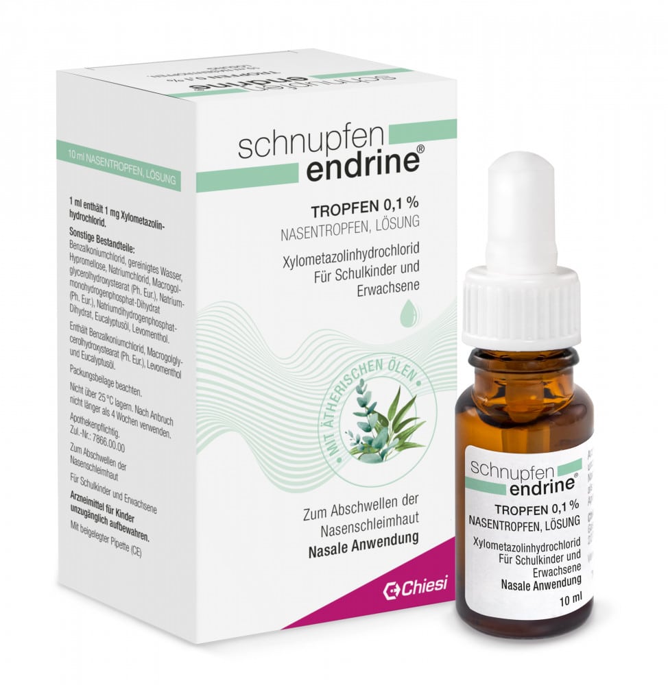 schnupfen endrine TROPFEN 0,1 % 10 ml Nasentropfen