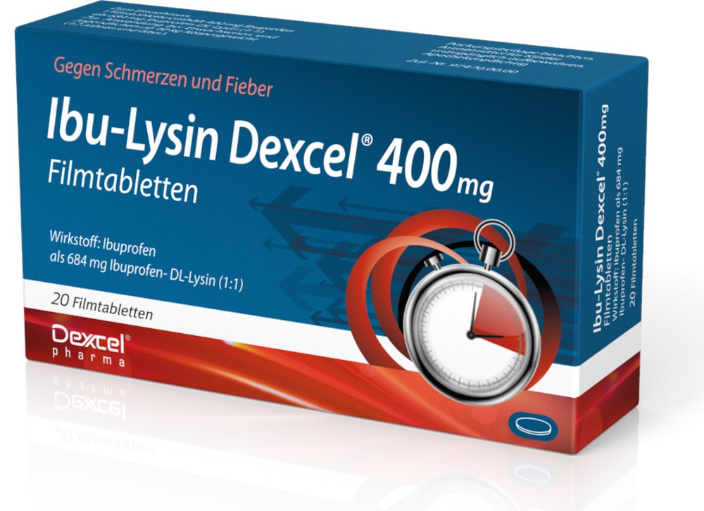 Ibu-Lysin Dexcel 400 mg  20 St Filmtabletten