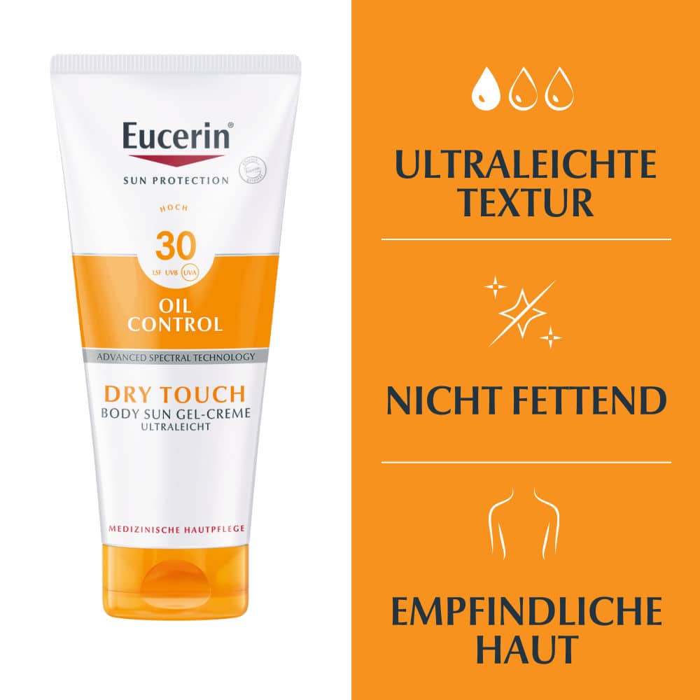 Eucerin Oil Control Body Sun Gel Creme LSF 30 200 ml Creme