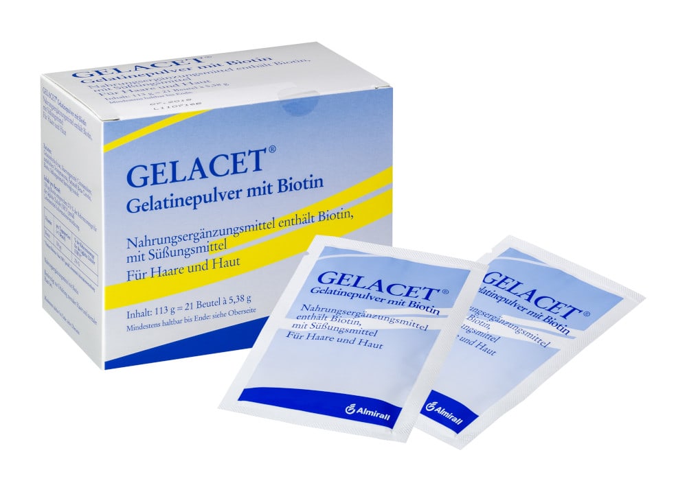 GELACET Gelatinepulver mit Biotin im Beutel 21 St Pulver