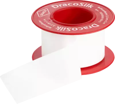 Dracosilk Rollenpflaster 5m x 2,5 cm 12 St Pflaster