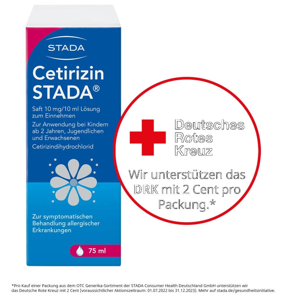 Cetirizin STADA 10mg/10ml 75 ml Lösung zum Einnehmen