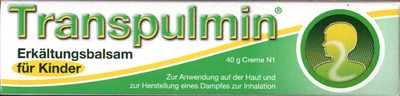 Transpulmin Erkältungsbalsam für Kinder 40 g Creme