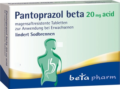 Pantoprazol beta 20mg acid 14 St Tabletten magensaftresistent