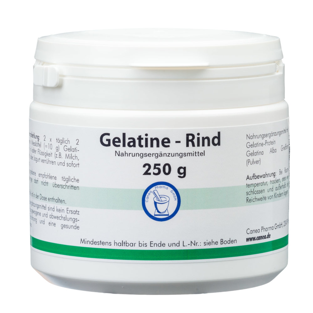 Gelatine RIND Pulver Dose 250 g 250 g Pulver