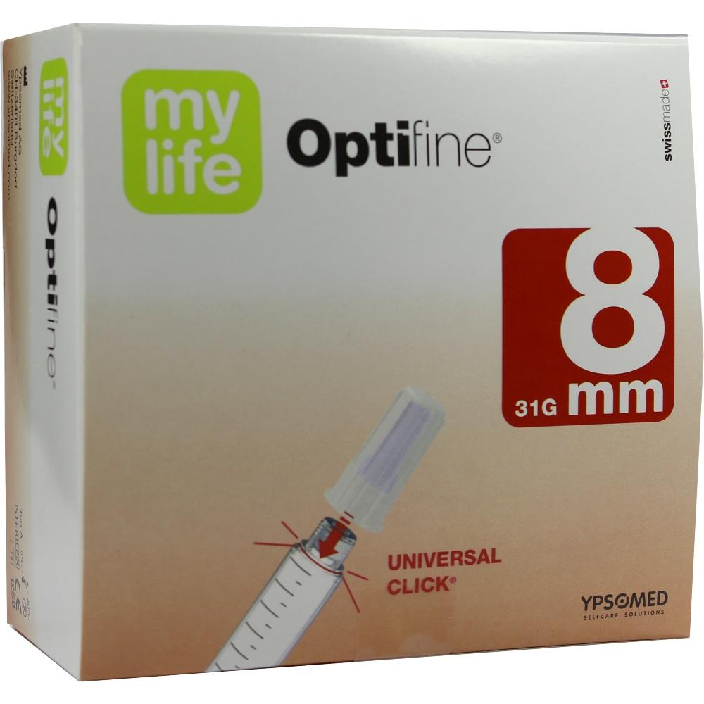 MYLIFE Optifine Pen-Nadeln 8 mm 100 St Kanüle
