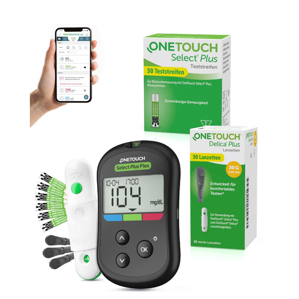 OneTouch Select Plus Flex mmol/L Starter Set  1 Sparset