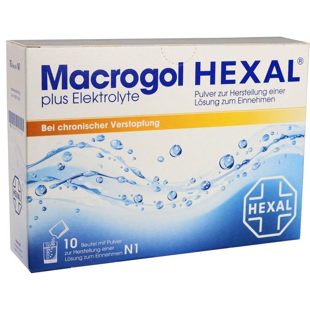 Macrogol HEXAL plus Elektrolyte 10 St Pulver zur Herstellung einer Lösung zum Einnehmen