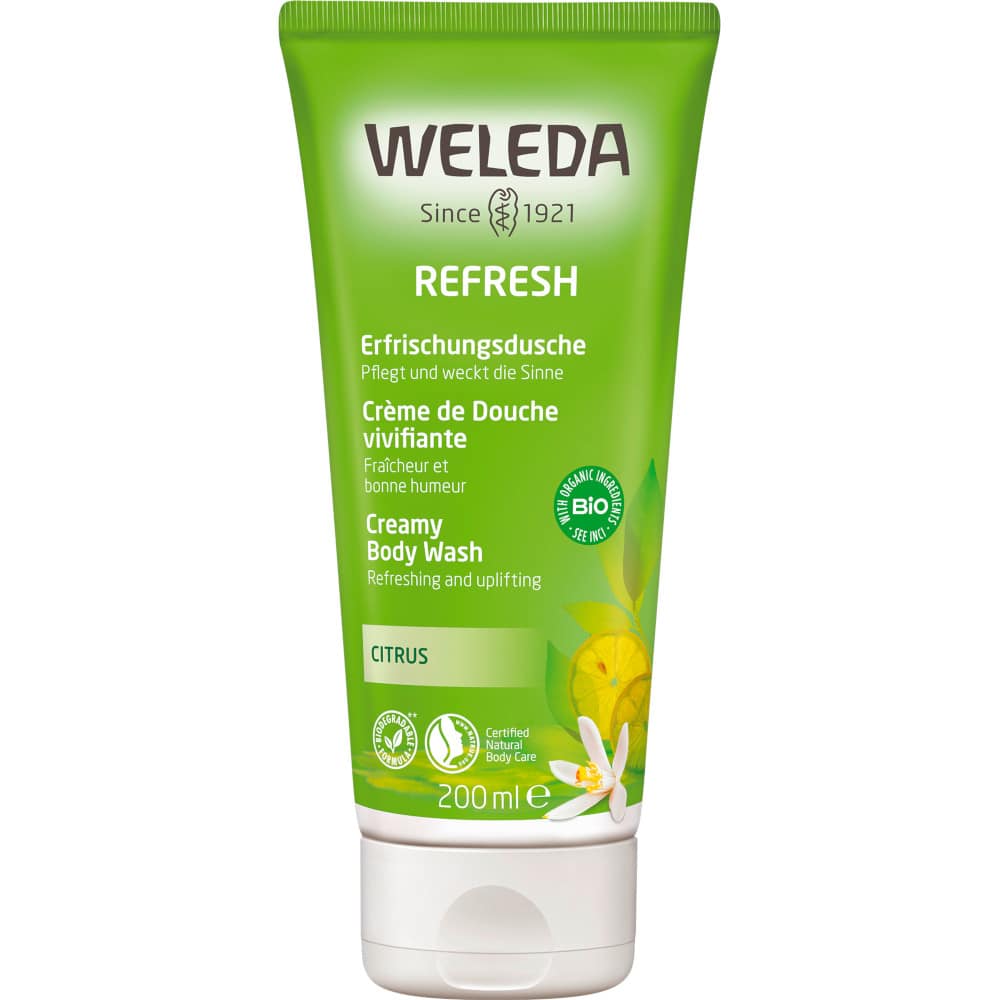 Weleda Refresh Erfrischungsdusche Citrus 200 ml Duschgel