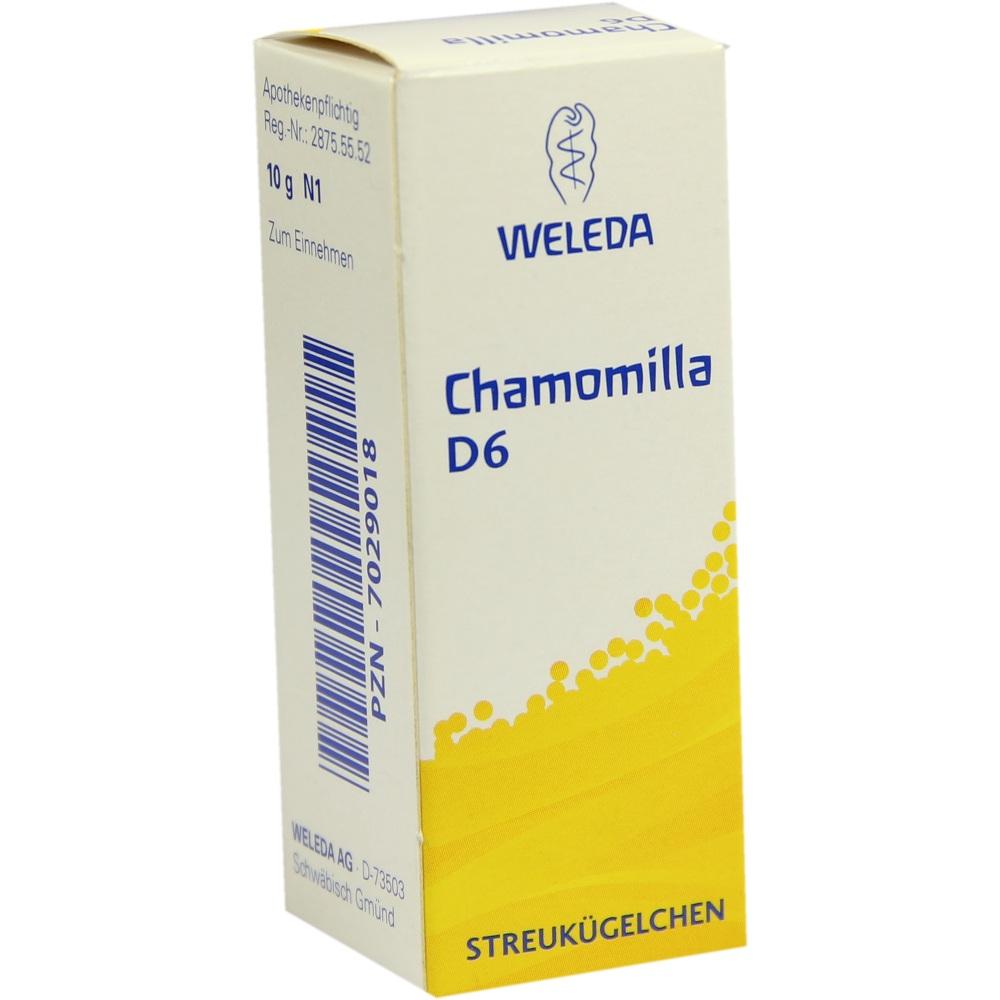 WELEDA CHAMOMILLA D 6 Globuli 10 g Globuli