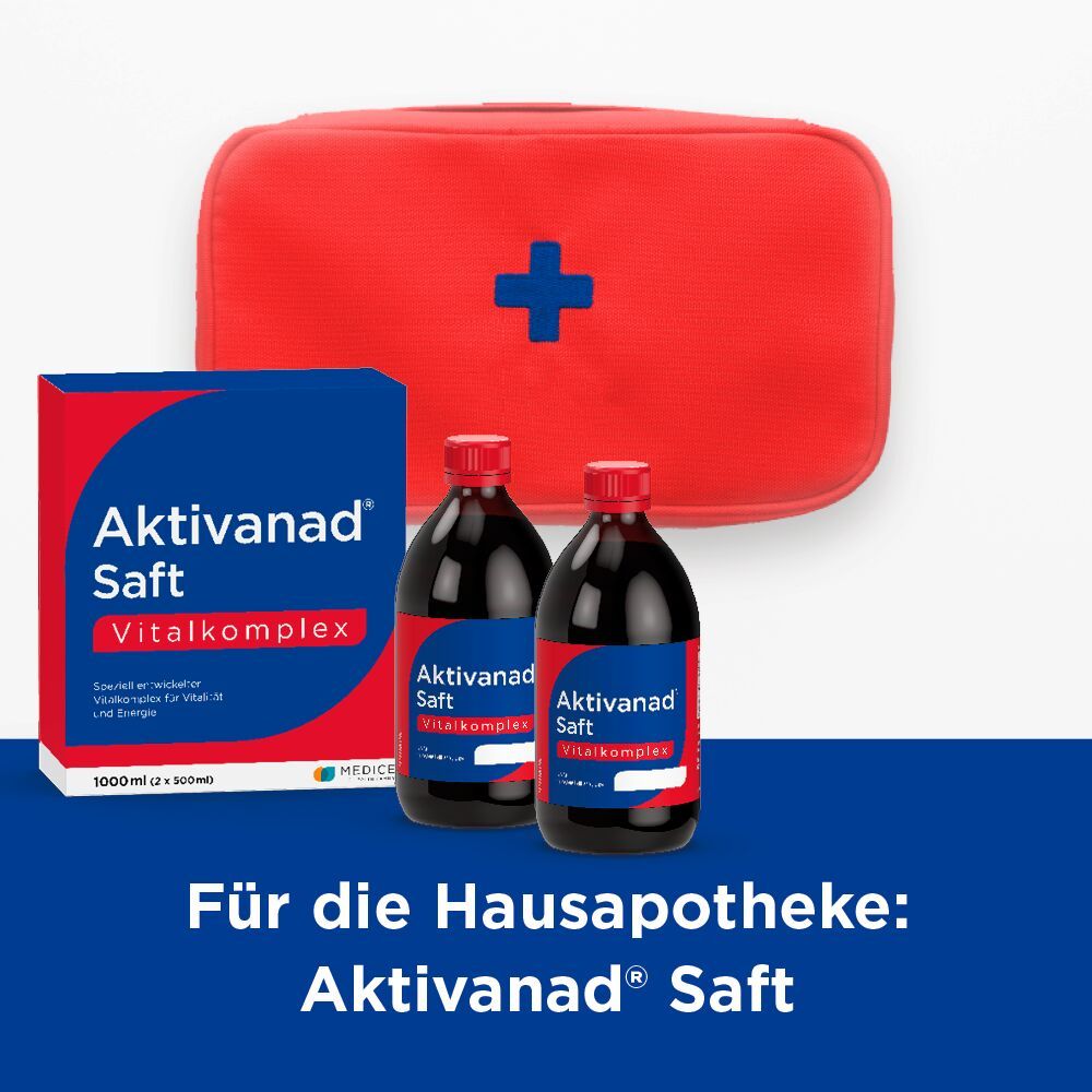 Aktivanad Saft 1000ml bei Erschöpfung wegen Vitamin-B Mangel 2X500 ml Saft