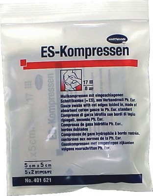 ES-KOMPRESSEN steril 5x5 cm 8fach 5X2 St Kompressen