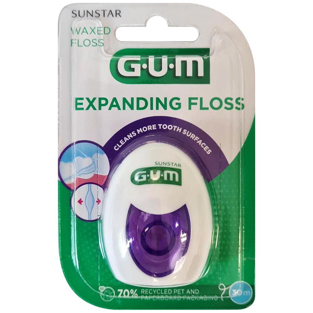 GUM Expanding Floss Flausch-Zahnseide 30 m