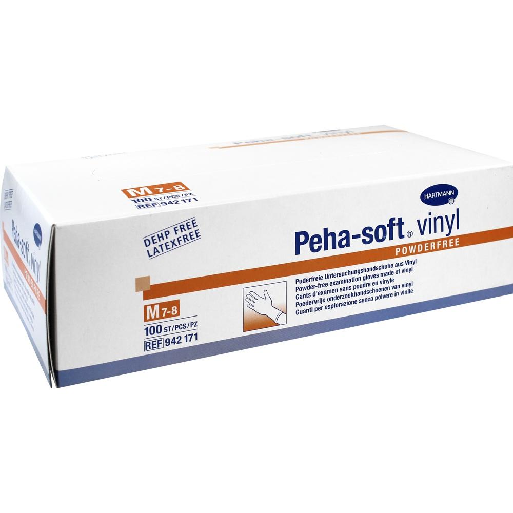 Peha-soft vinyl Untersuchungshandschuhe unsteril POWDERFREE M 100 St Handschuhe