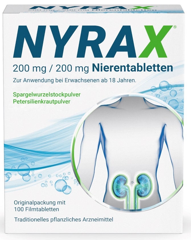 NYRAX 200 mg/200 mg Nierentabletten 100 St Filmtabletten