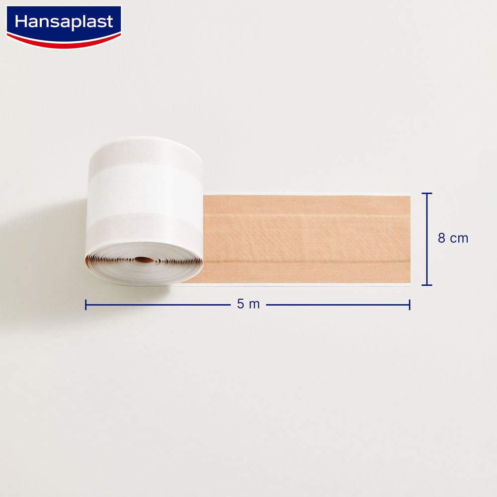 Hansaplast ELASTIC Pflaster 8cm x 5m 1 St Pflaster
