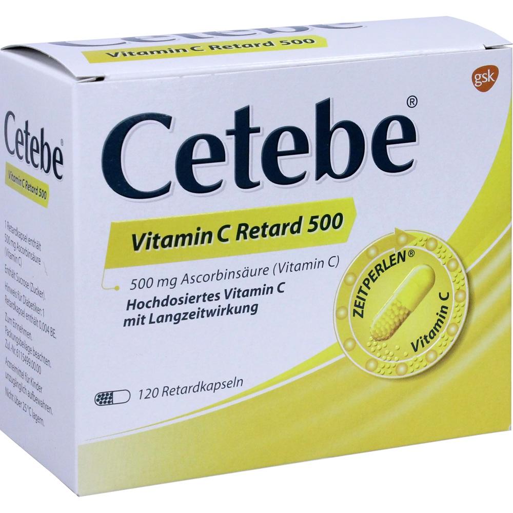 CETEBE Vitamin C 500 mg 120 St Hartkapseln