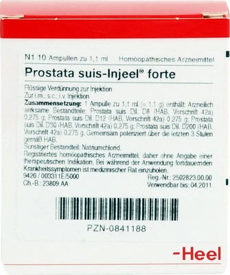 PROSTATA SUIS Injeel forte Ampullen 10 St Ampullen