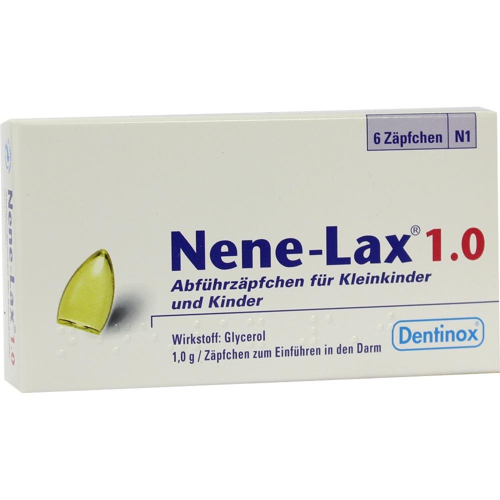 Nene-Lax 1,0 für Kleinkinder und Kinder 6 St Kinder-Suppositorien