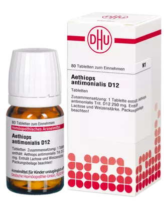 AETHIOPS ANTIMONIALIS D 12 Tabletten 80 St Tabletten