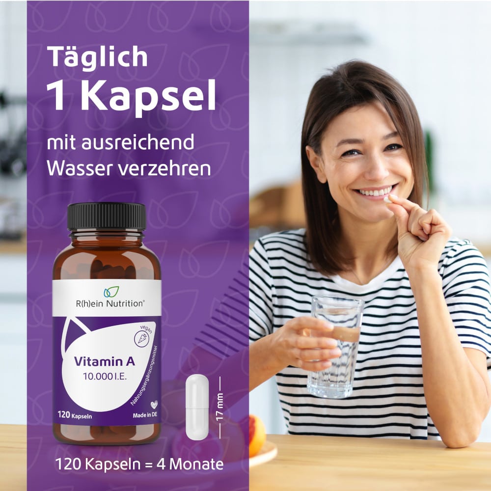 R(h)ein Nutrition Vitamin A 10.000 I.E. 120 St Kapseln