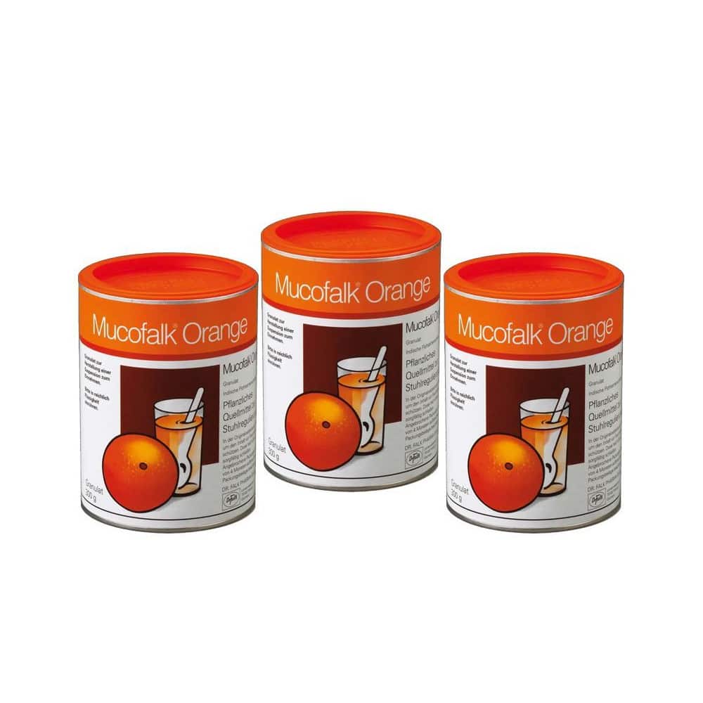 Mucofalk Orange 3er Set 3X300 g Granulat zur Herstellung einer Suspension zum Einnehmen