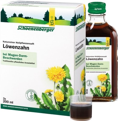 Schoenenberger Löwenzahn Naturreiner Heilpflanzensaft 3X200 ml Saft
