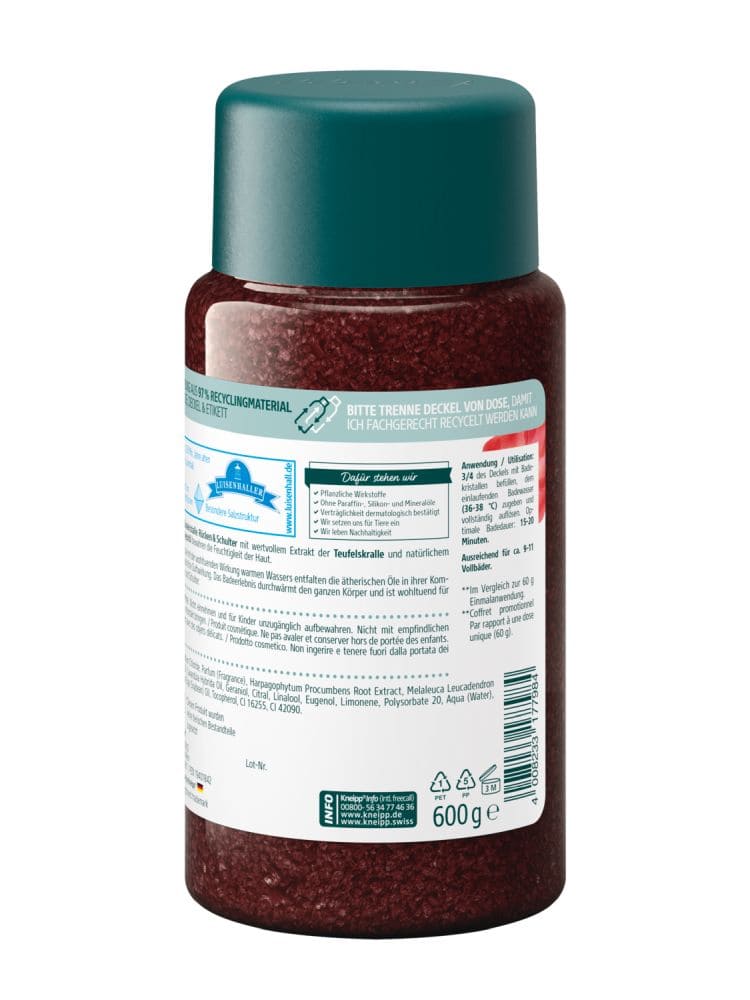 Kneipp Badekristalle RÜCKEN & SCHULTER Teufelskralle 600 g