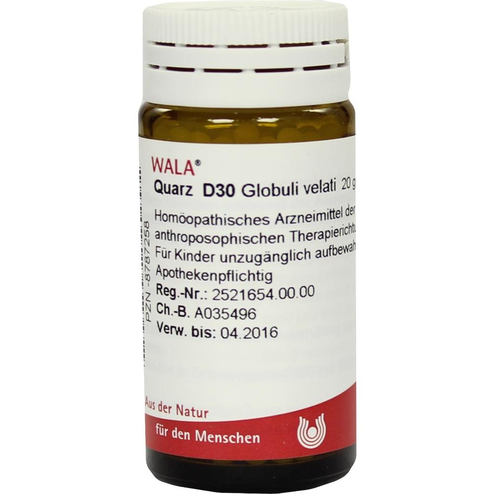 WALA Quarz D30 Globuli 20 g Globuli
