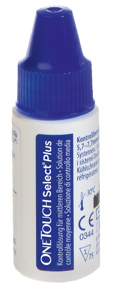 ONE TOUCH Select Plus Kontrolllösung mittel 3.75 ml Lösung
