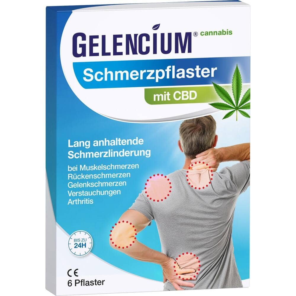 GELENCIUM Schmerzpflaster mit CBD 6 St Pflaster