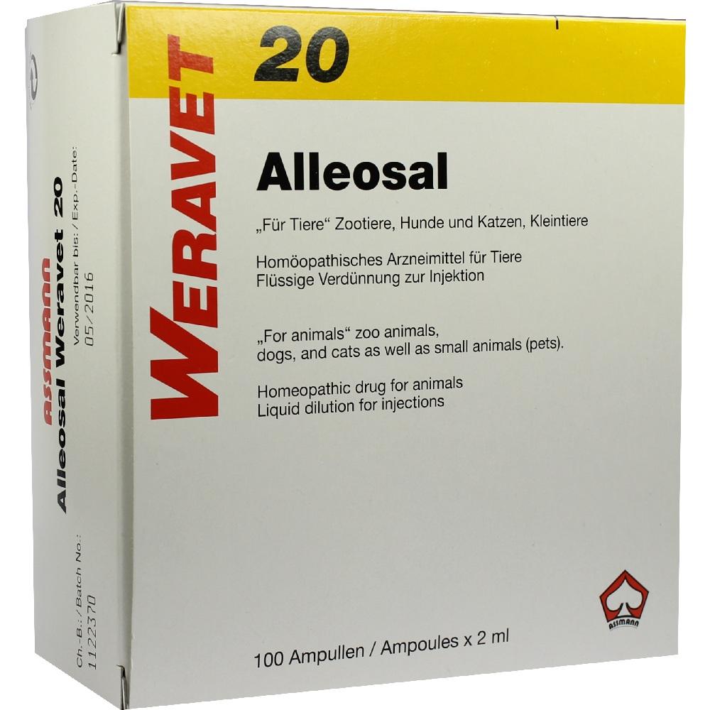 ALLEOSAL 20 Amp.f.Hunde/Katzen/Klein-u.Zootiere 100X2 ml Ampullen