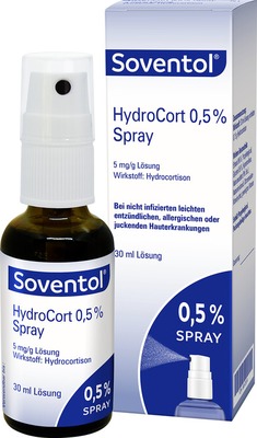 Soventol HydroCort 0,5% Spray bei Hautentzündungen 30 ml Spray