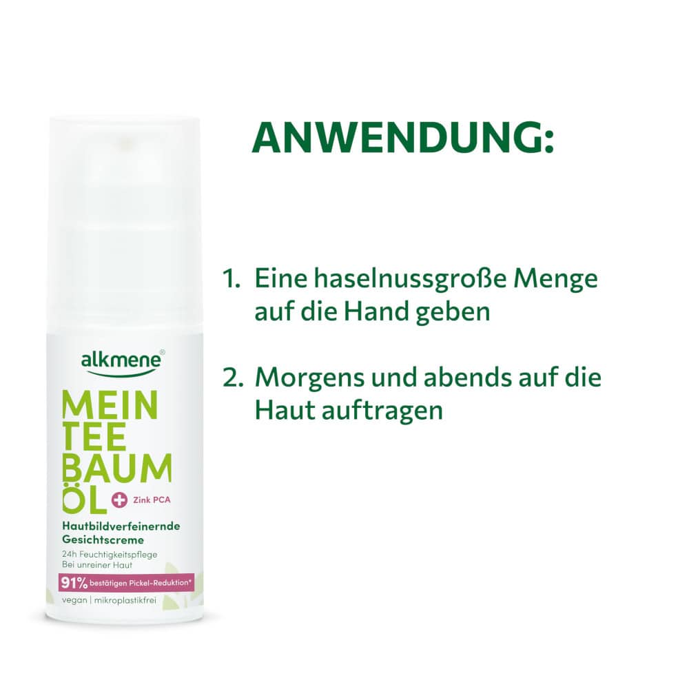 alkmene MEIN TEE BAUM ÖL Hautbildverfeinernde Gesichtscreme 50 ml Creme