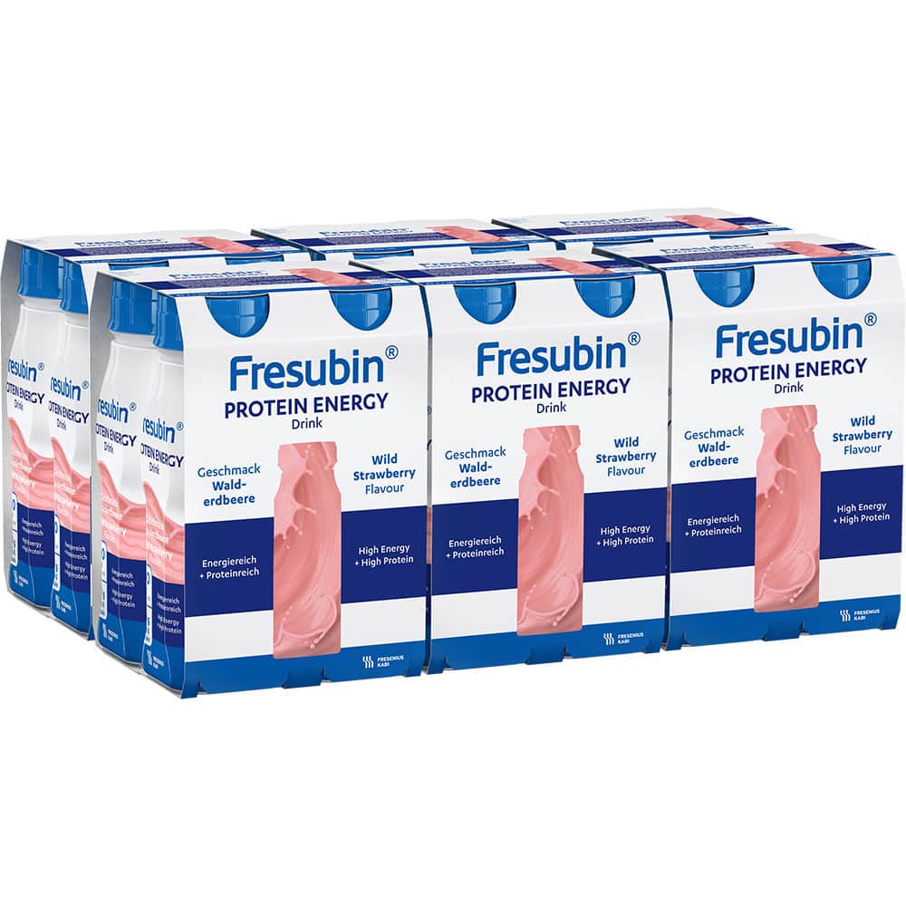 Fresubin Protein Energy DRINK Trinknahrung Walderdbeere 6X4X200 ml Lösung