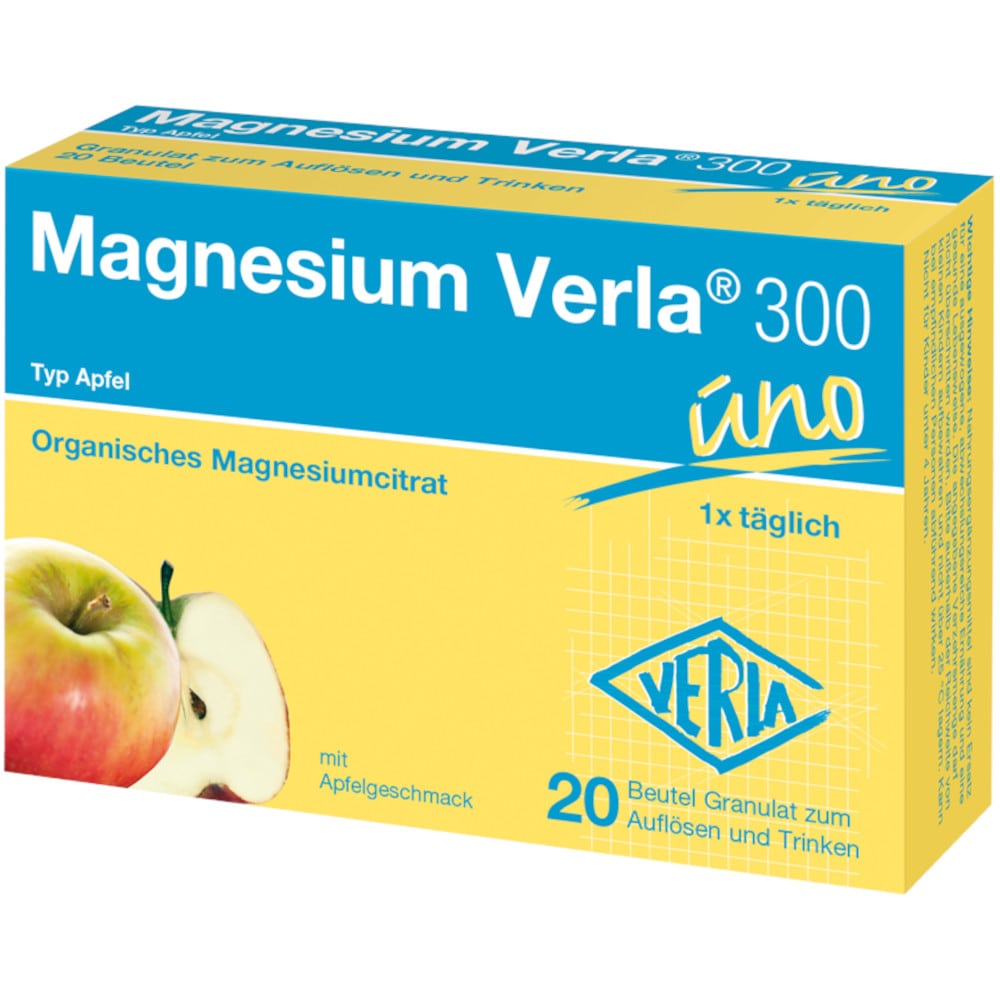 Magnesium Verla 300 uno Typ Apfel 20 St Granulat