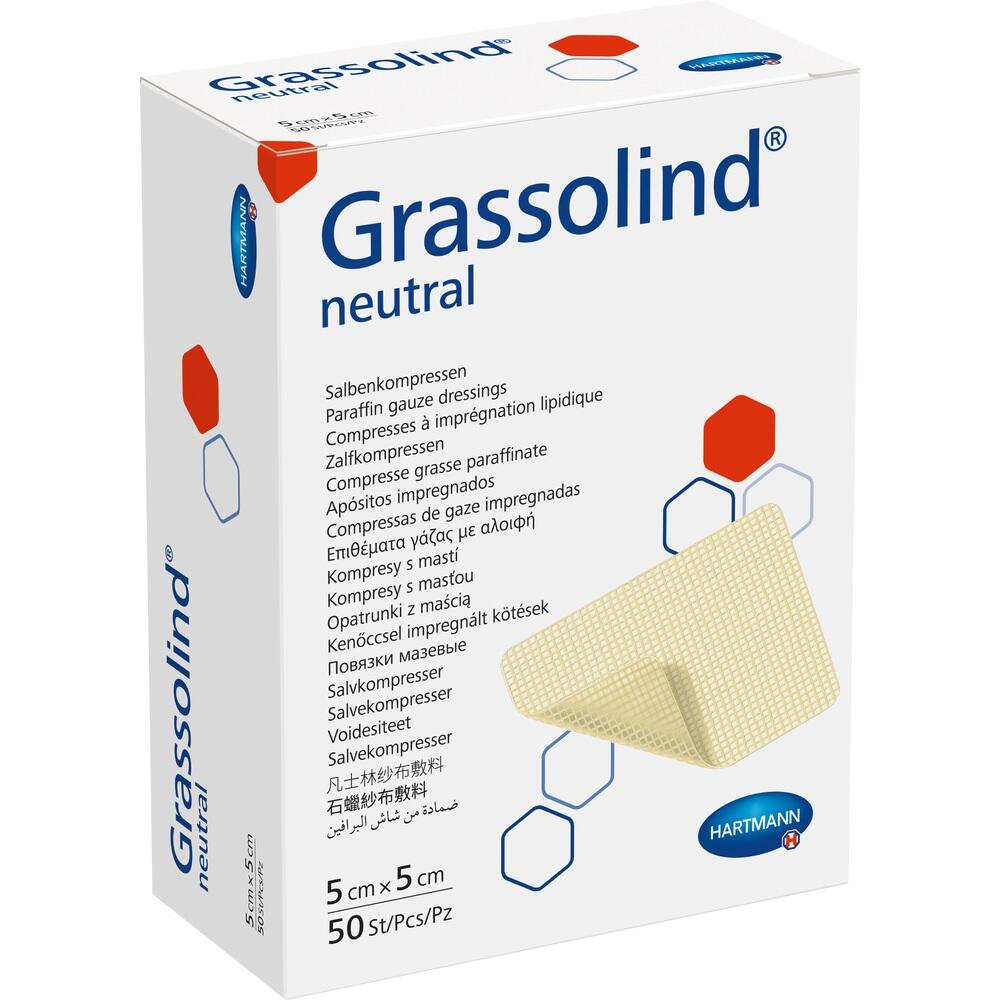 GRASSOLIND Salbenkompressen 5x5 cm steril 50 St Kompressen