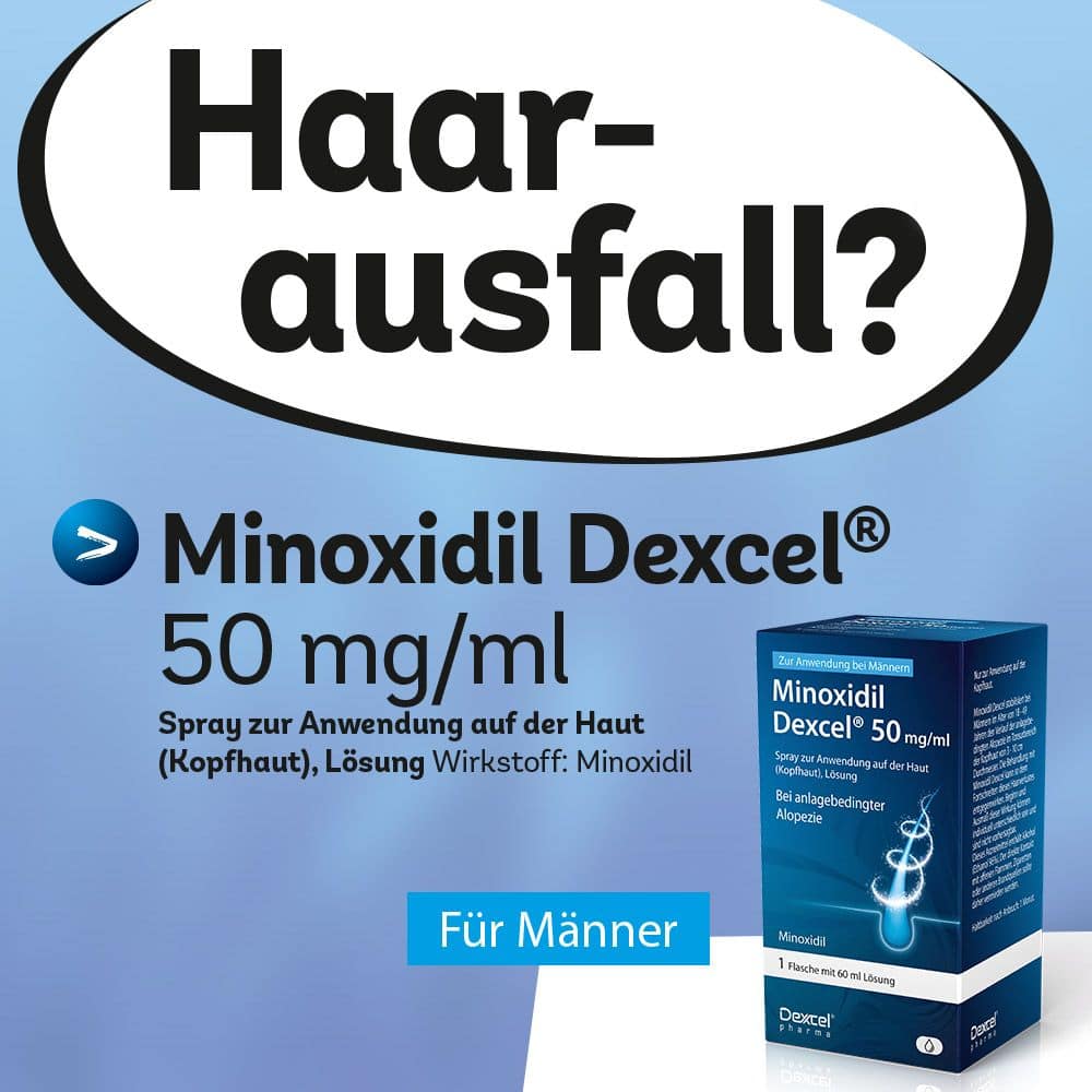 Minoxidil Dexcel 50 mg/ml 3X60 ml Lösung
